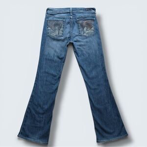 Citizens of Humanity Low Rise Flare Jeans Paloma Size 28 Embroidered Pocket
